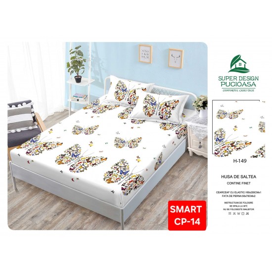 Husa bumbac finet Huse bumbac finet 2 Persoane 160x200