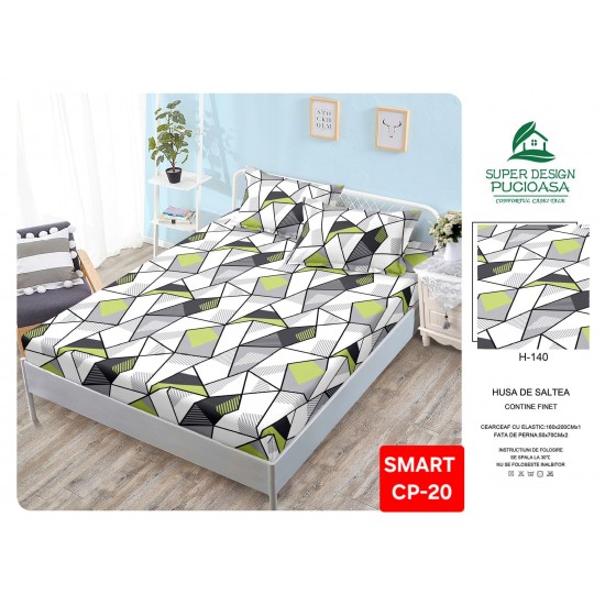 Husa bumbac finet Huse bumbac finet 2 Persoane 160x200