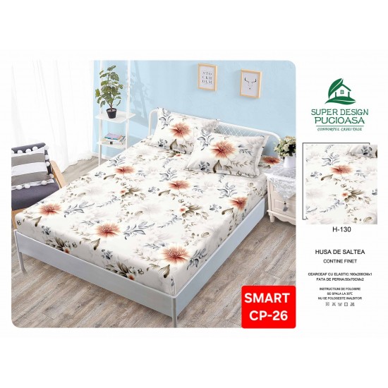 Husa bumbac finet Huse bumbac finet 2 Persoane 160x200