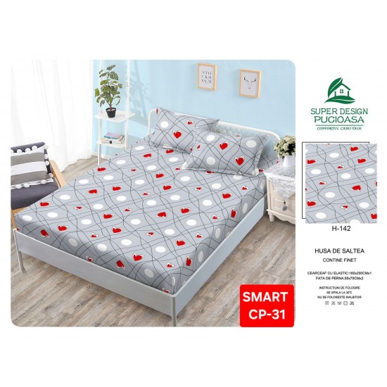 Husa bumbac finet Huse bumbac finet 2 Persoane 160x200