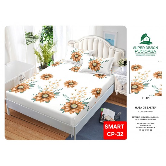 Husa bumbac finet Huse bumbac finet 2 Persoane 160x200