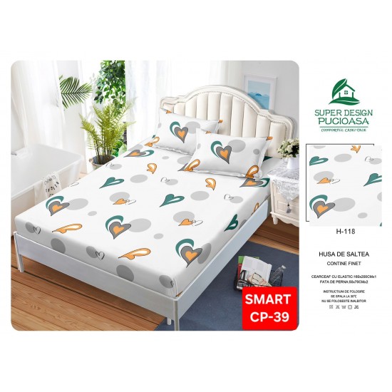 Husa bumbac finet Huse bumbac finet 2 Persoane 160x200