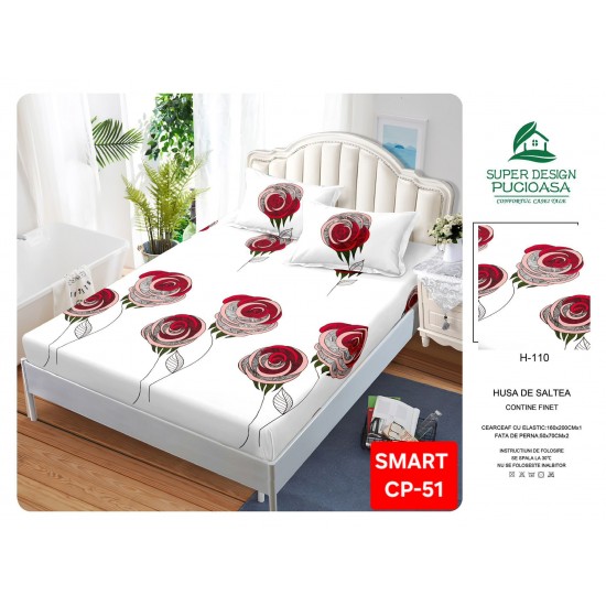 Husa bumbac finet Huse bumbac finet 2 Persoane 160x200