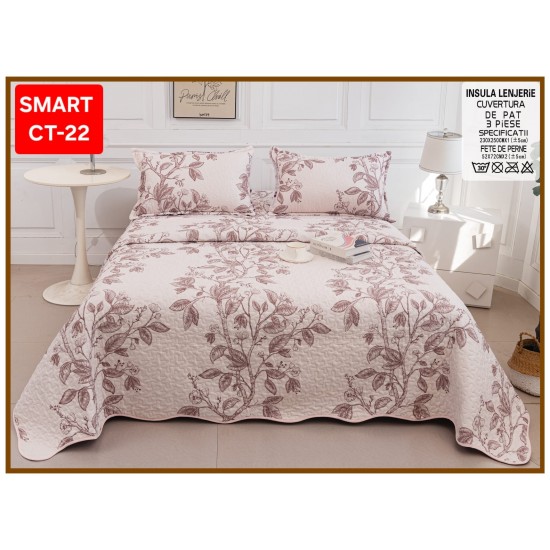 Cuvertura 3 piese Cuvertura cu 3 piese pentru pat dublu