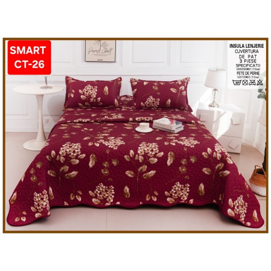 Cuvertura 3 piese Cuvertura cu 3 piese pentru pat dublu