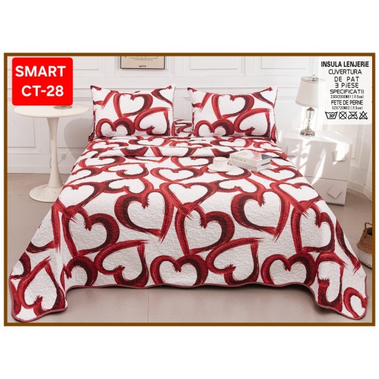 Cuvertura 3 piese Cuvertura cu 3 piese pentru pat dublu