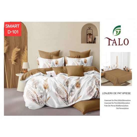 Lenjerii de pat Finet 6 Piese 1+1 Lenjerii Finet cu cearceaf normal Oferta 1+1