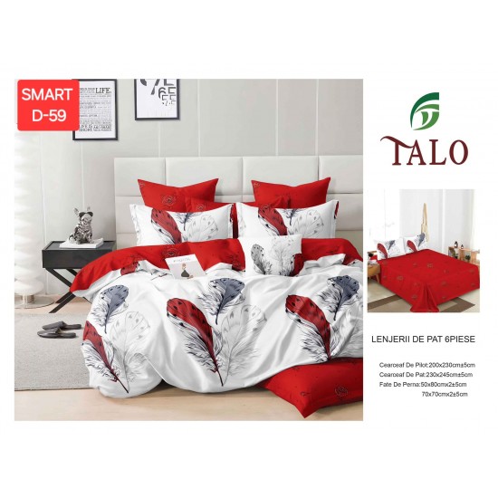 Lenjerii de pat Finet 6 Piese Lenjerii 2 persoane Finet 6 piese