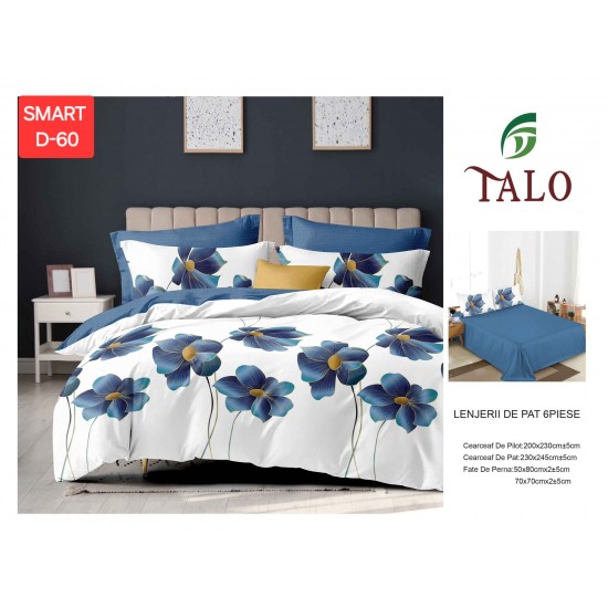 Lenjerii de pat Finet 6 Piese Lenjerii 2 persoane Finet 6 piese