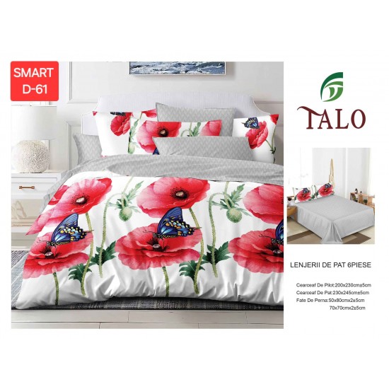 Lenjerii de pat Finet 6 Piese Lenjerii 2 persoane Finet 6 piese