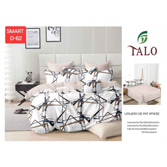 Lenjerii de pat Finet 6 Piese Lenjerii 2 persoane Finet 6 piese