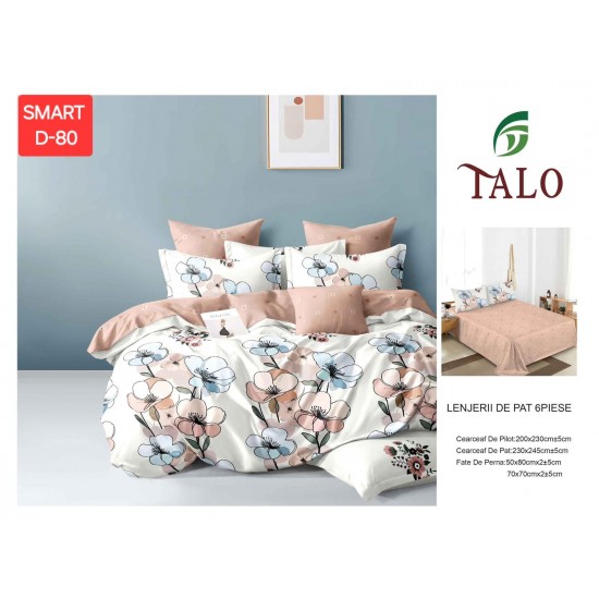 Lenjerii de pat Finet 6 Piese Lenjerii 2 persoane Finet 6 piese