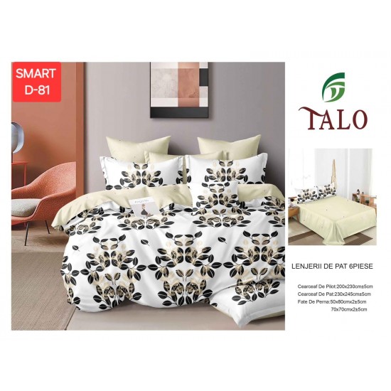Lenjerii de pat Finet 6 Piese Lenjerii 2 persoane Finet 6 piese