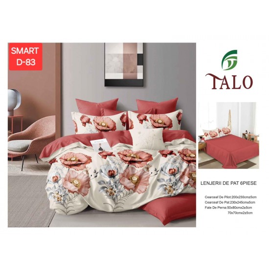 Lenjerii de pat Finet 6 Piese Lenjerii 2 persoane Finet 6 piese