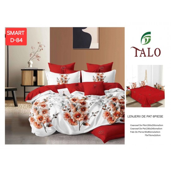 Lenjerii de pat Finet 6 Piese Lenjerii 2 persoane Finet 6 piese
