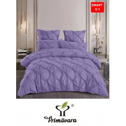 Lenjerie de pat cu pliuri din FINET pentru 2 persoane, 6 piese