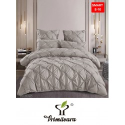 Lenjerie de pat cu pliuri din FINET pentru 2 persoane, 6 piese