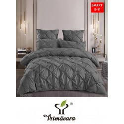 Lenjerie de pat cu pliuri din FINET pentru 2 persoane, 6 piese