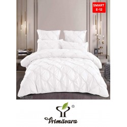 Lenjerie de pat cu pliuri din FINET pentru 2 persoane, 6 piese