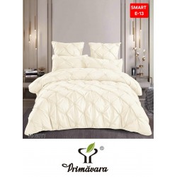 Lenjerie de pat cu pliuri din FINET pentru 2 persoane, 6 piese