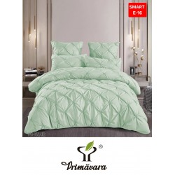 Lenjerie de pat cu pliuri din FINET pentru 2 persoane, 6 piese