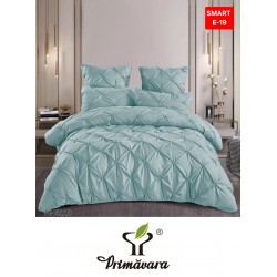 Lenjerie de pat cu pliuri din FINET pentru 2 persoane, 6 piese