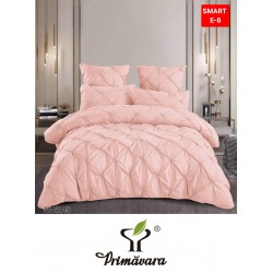 Lenjerie de pat cu pliuri din FINET pentru 2 persoane, 6 piese