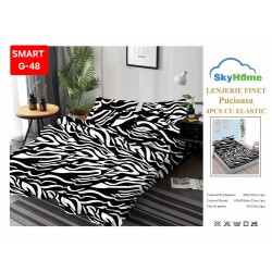 Lenjerii de pat cu Elastic Finet 4 piese 