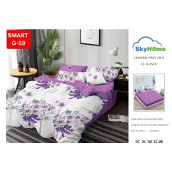 Lenjerii de pat cu Elastic Finet 4 piese 