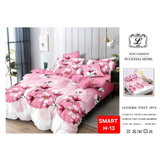 Lenjerii de pat cu Elastic Finet 4 piese Lenjerii Finet cu Elastic Oferta 1+1