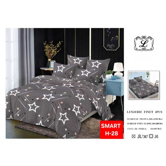 Lenjerii de pat cu Elastic Finet 4 piese Lenjerii Finet cu Elastic Oferta 1+1