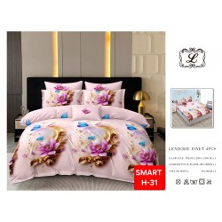 Lenjerii de pat cu Elastic Finet 4 piese 1+1