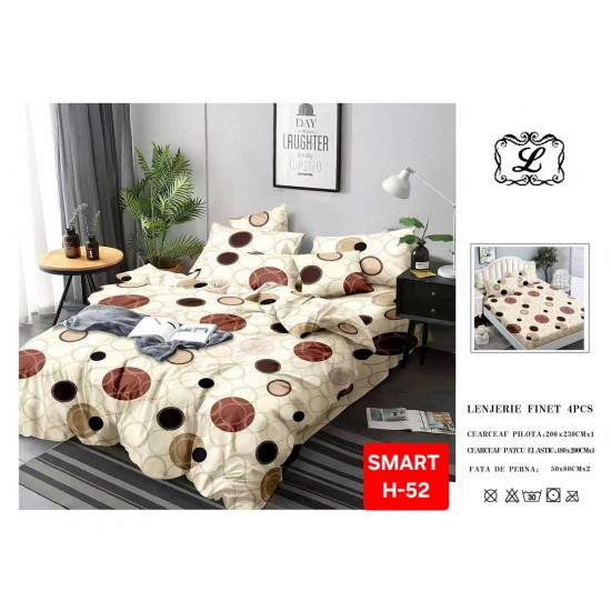 Lenjerii de pat cu Elastic Finet 4 piese Lenjerii Finet cu Elastic Oferta 1+1