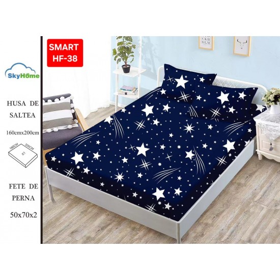 Husa bumbac finet Huse Bumbac Finet 2 Persoane 180X200