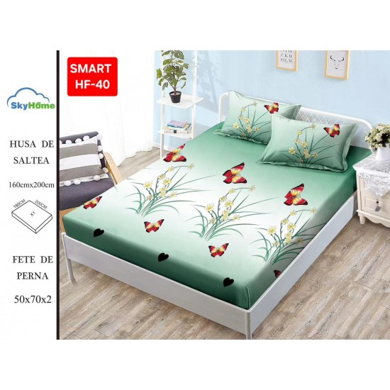 Husa bumbac finet Huse Bumbac Finet 2 Persoane 180X200