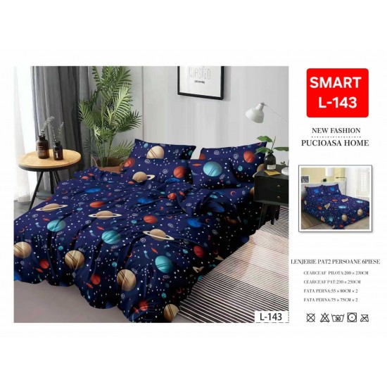 Lenjerii de pat Finet 6 Piese 1+1 Lenjerii Finet cu cearceaf normal Oferta 1+1