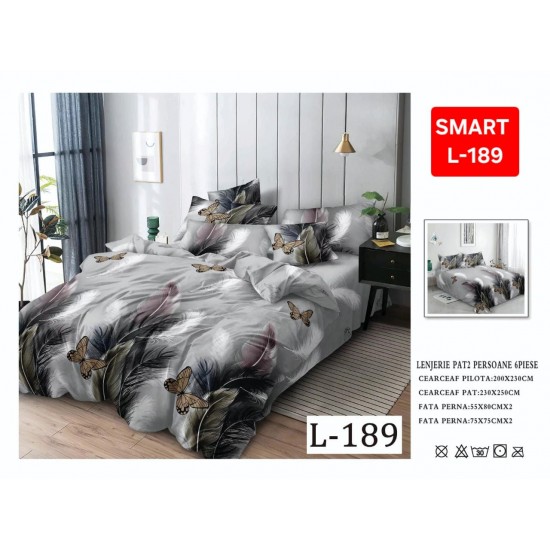 Lenjerii de pat Finet 6 Piese 1+1 Lenjerii Finet cu cearceaf normal Oferta 1+1