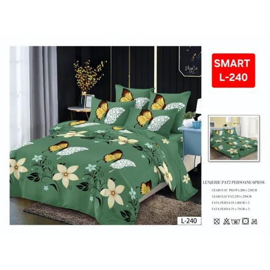 Lenjerii de pat Finet 6 Piese 1+1 Lenjerii Finet cu cearceaf normal Oferta 1+1