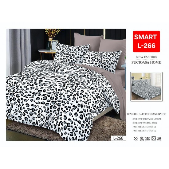 Lenjerii de pat Finet 6 Piese 1+1 Lenjerii Finet cu cearceaf normal Oferta 1+1