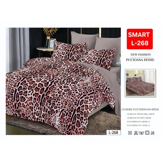 Lenjerii de pat Finet 6 Piese 1+1 Lenjerii Finet cu cearceaf normal Oferta 1+1