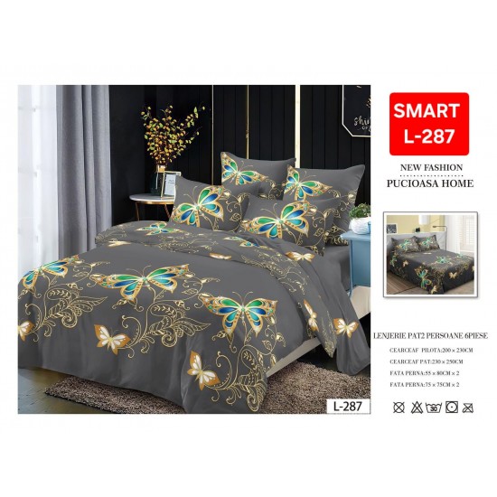Lenjerii de pat Finet 6 Piese 1+1 Lenjerii Finet cu cearceaf normal Oferta 1+1