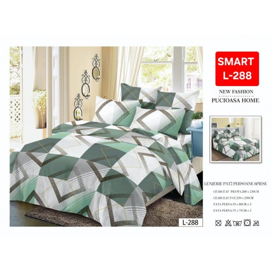 Lenjerii de pat Finet 6 Piese 1+1 Lenjerii Finet cu cearceaf normal Oferta 1+1