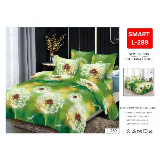 Lenjerii de pat Finet 6 Piese 1+1 Lenjerii Finet cu cearceaf normal Oferta 1+1