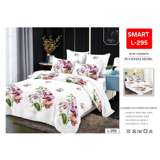 Lenjerii de pat Finet 6 Piese 1+1 Lenjerii Finet cu cearceaf normal Oferta 1+1