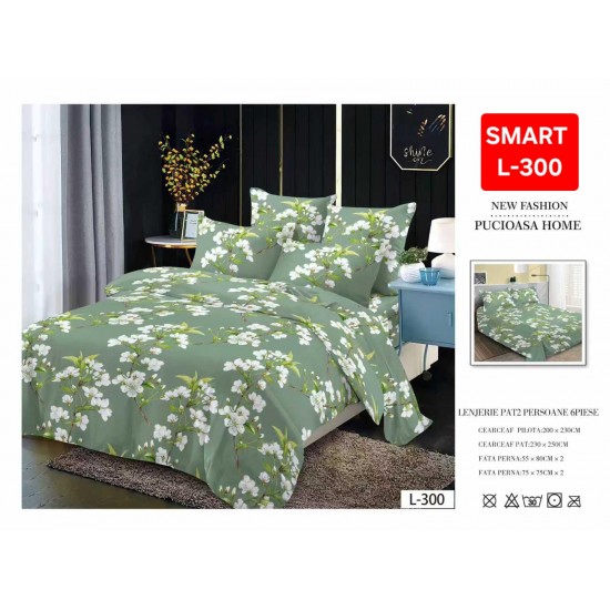Lenjerii de pat Finet 6 Piese 1+1 Lenjerii Finet cu cearceaf normal Oferta 1+1