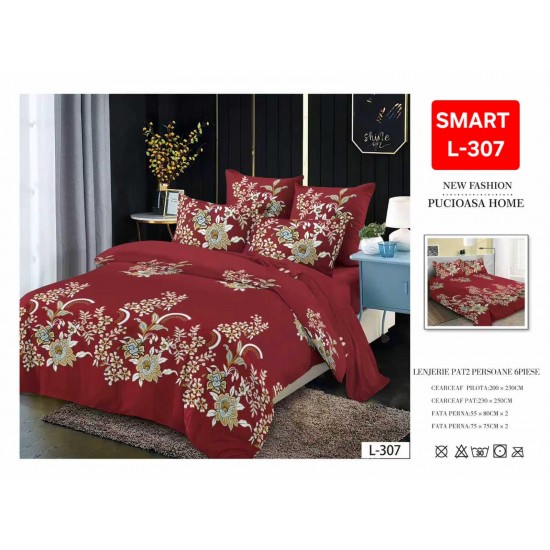 Lenjerii de pat Finet 6 Piese 1+1 Lenjerii Finet cu cearceaf normal Oferta 1+1