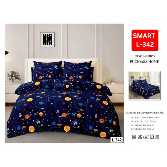 Lenjerii de pat Finet 6 Piese 1+1 Lenjerii Finet cu cearceaf normal Oferta 1+1