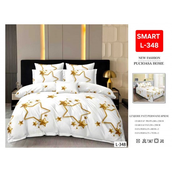 Lenjerii de pat Finet 6 Piese 1+1 Lenjerii Finet cu cearceaf normal Oferta 1+1