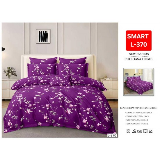 Lenjerii de pat Finet 6 Piese 1+1 Lenjerii Finet cu cearceaf normal Oferta 1+1