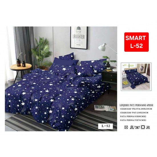 Lenjerii de pat Finet 6 Piese 1+1 Lenjerii Finet cu cearceaf normal Oferta 1+1